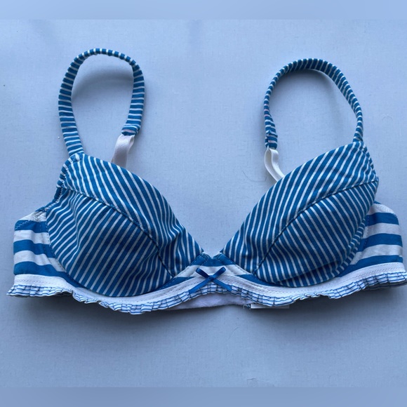 Intimissimi Bra Blue and White Striped - Picture 1 of 3